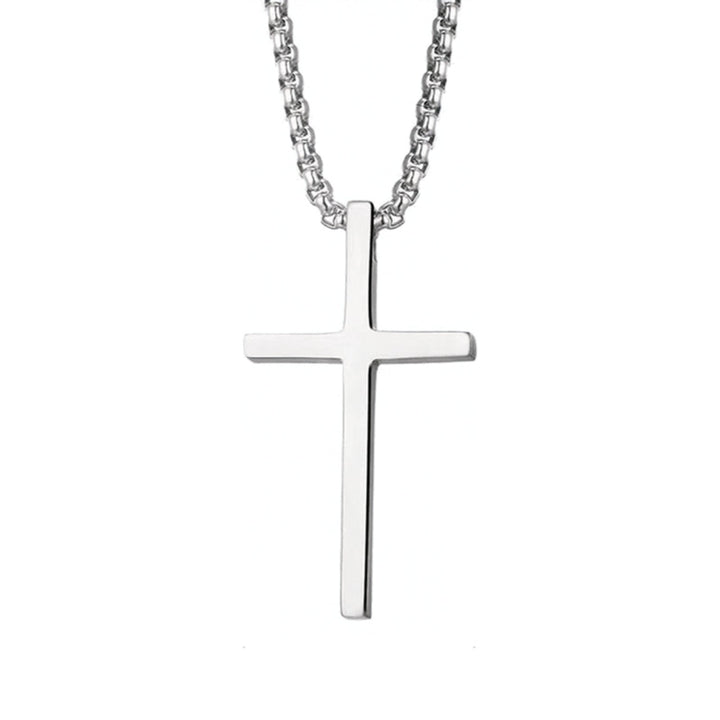 Stainless Steel Cross Pendant Necklace