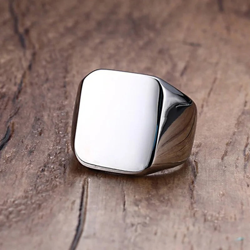 Stainless Steel Signet Ring