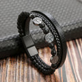 Norse Braided Leather Bracelet