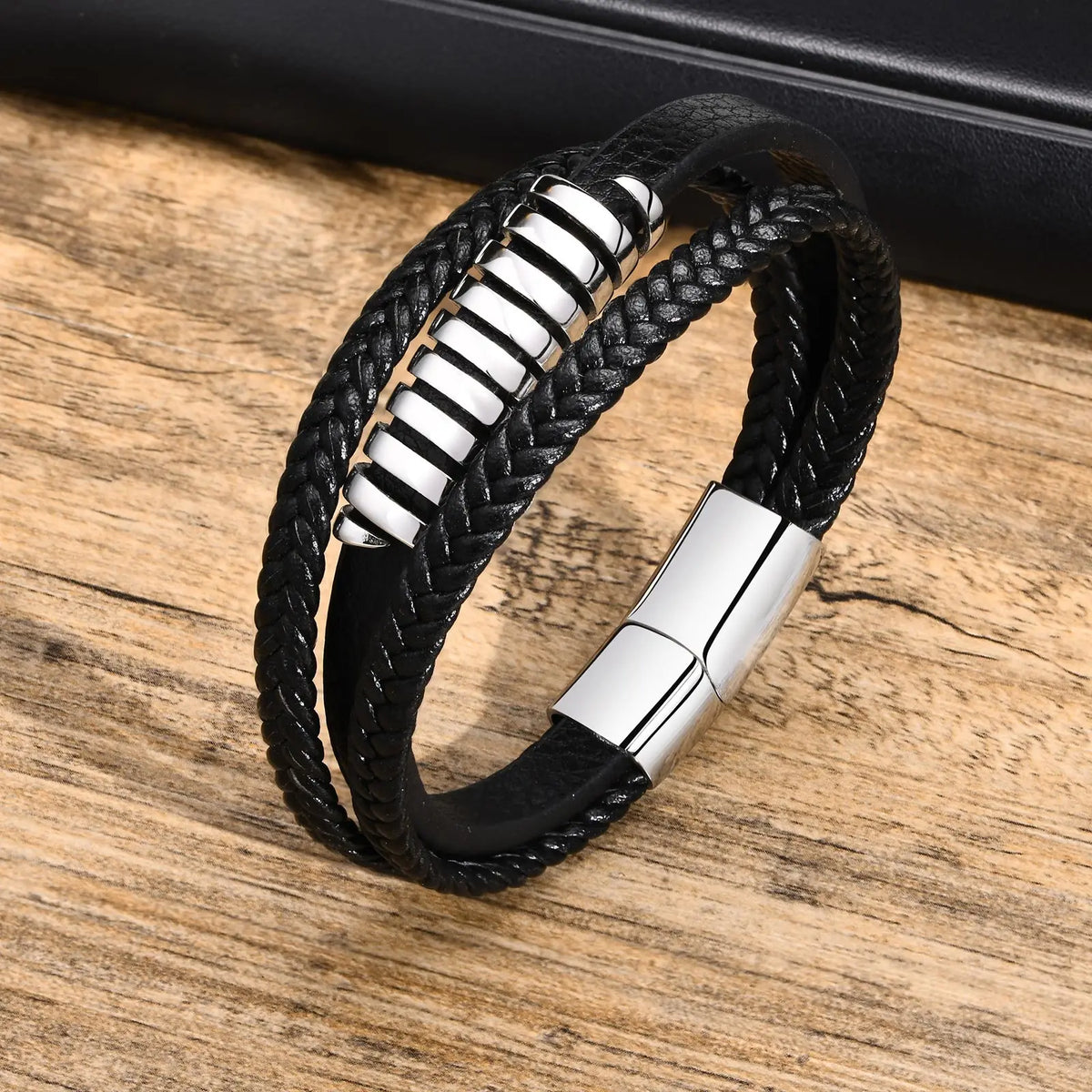 Norse Braided Leather Bracelet