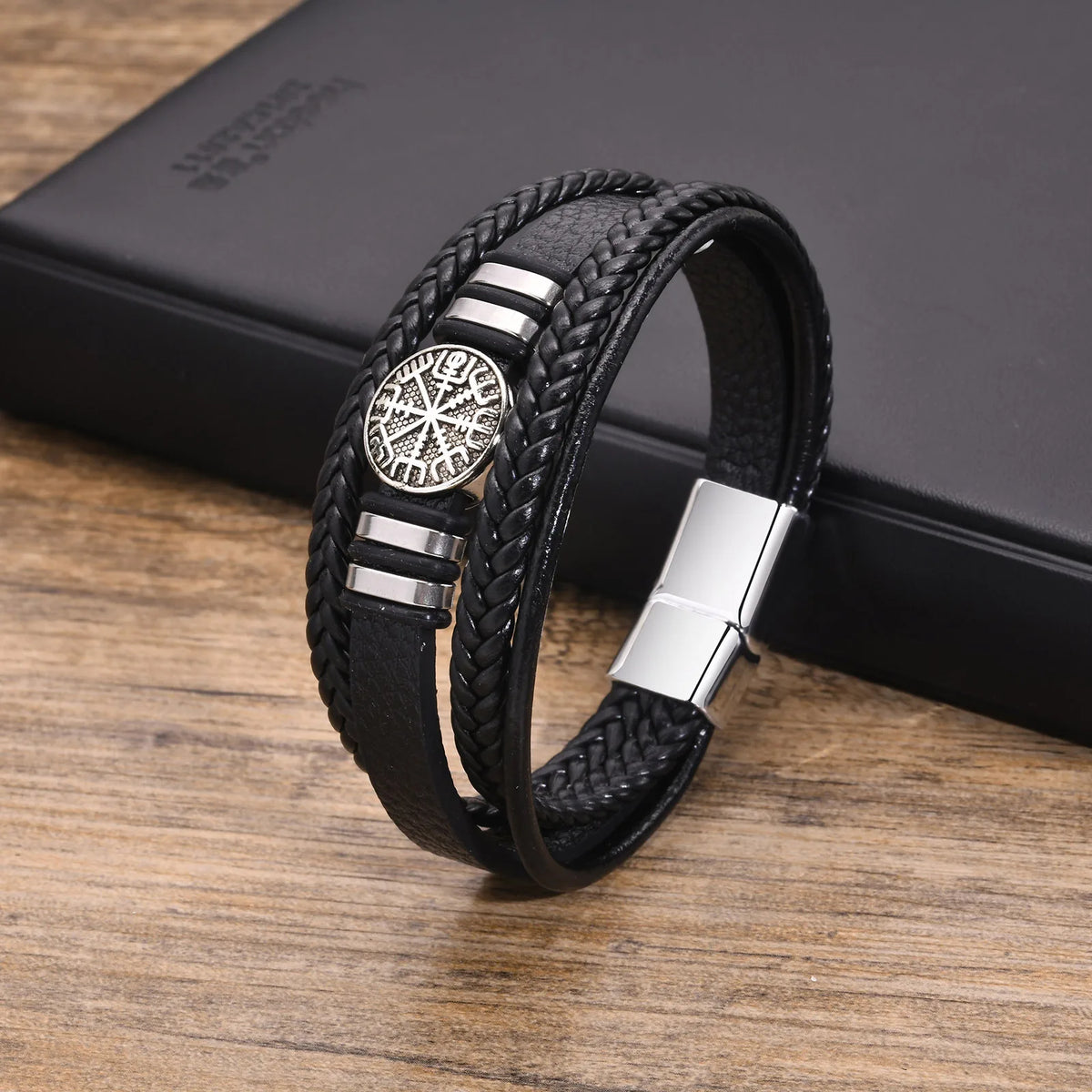 Norse Braided Leather Bracelet