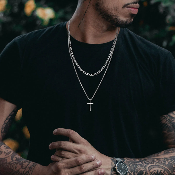 Layered Cross Necklace
