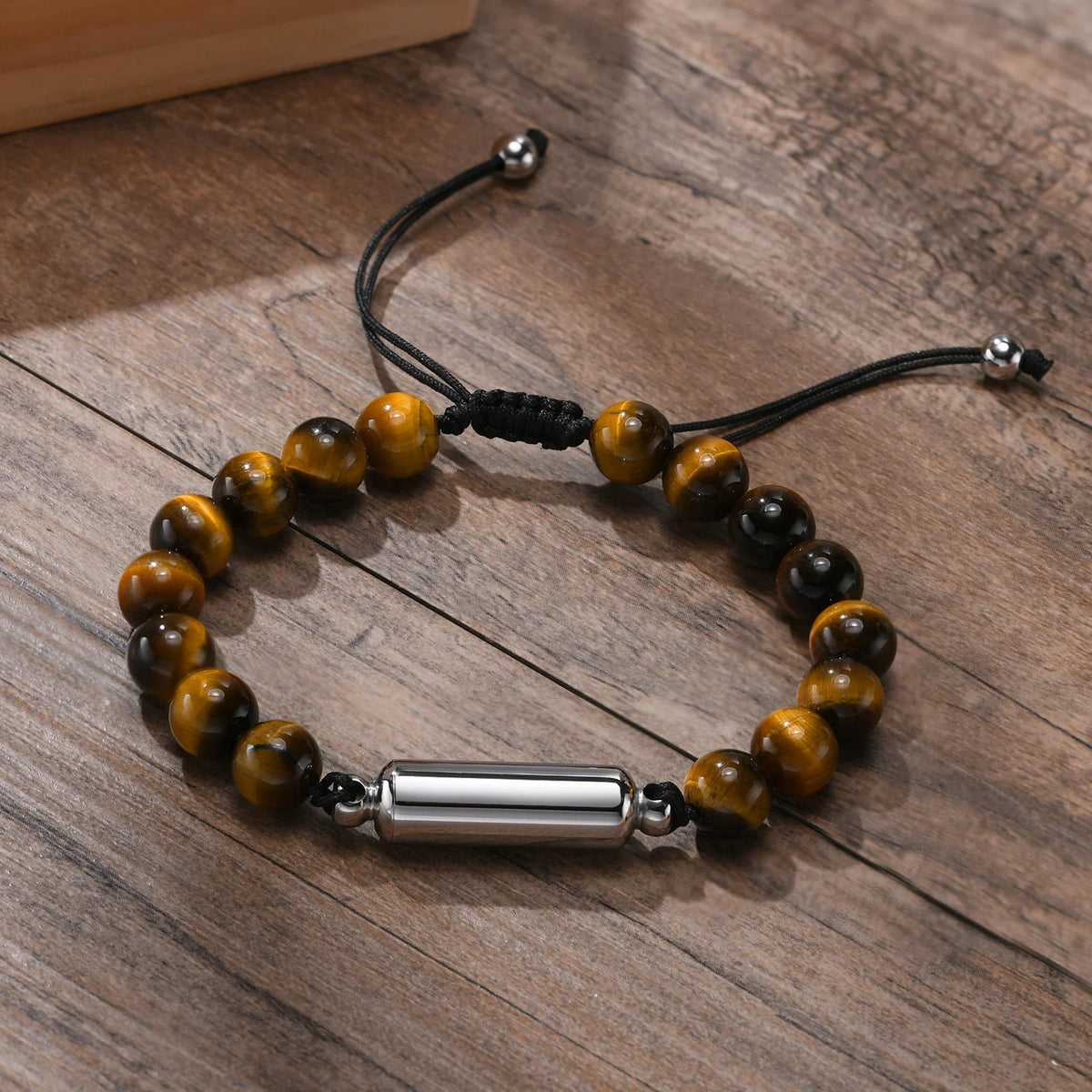 Adjustable Beaded Memorial Urn Bracelet
