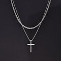 Layered Cross Necklace