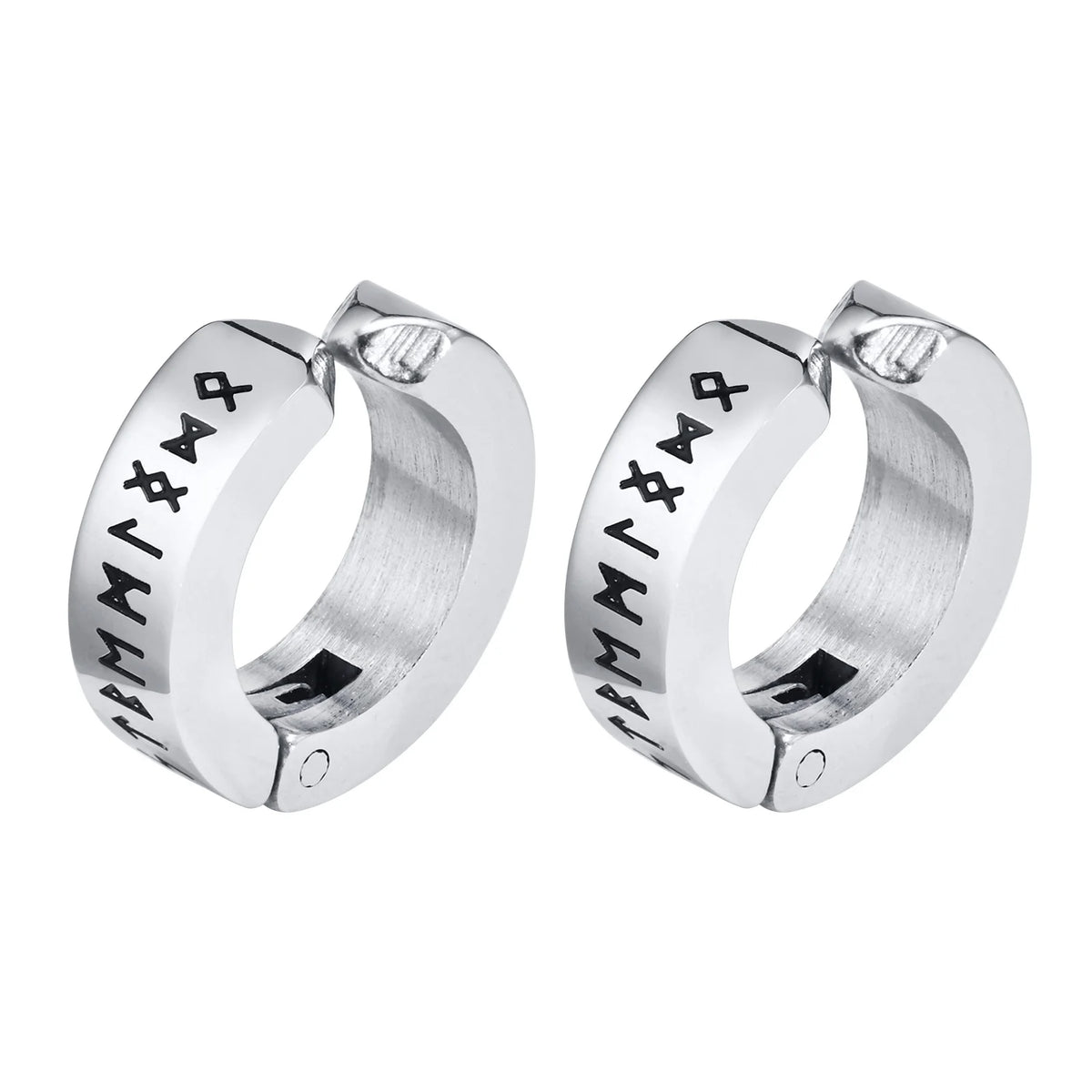 Viking Rune Clip-On Earrings