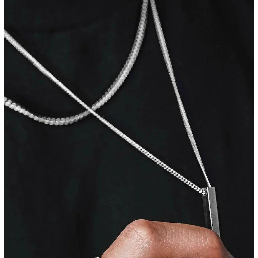 3D Vertical Bar Layered Necklace