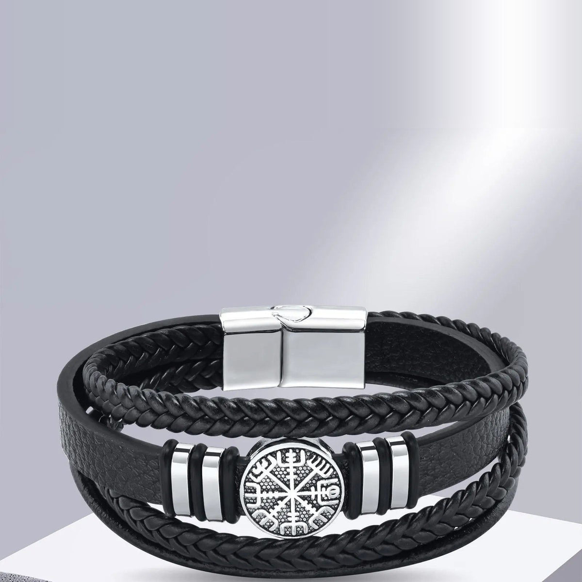 Norse Braided Leather Bracelet