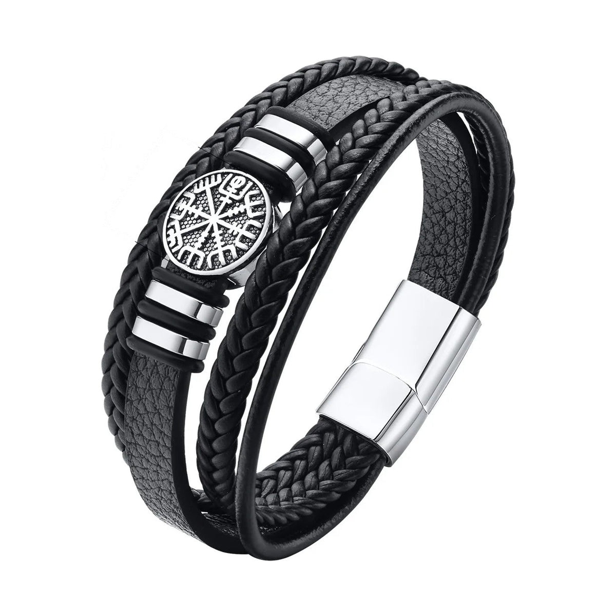 Norse Braided Leather Bracelet