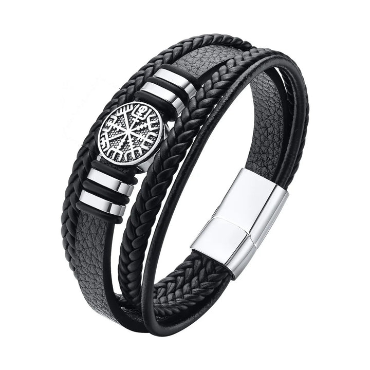 Norse Braided Leather Bracelet