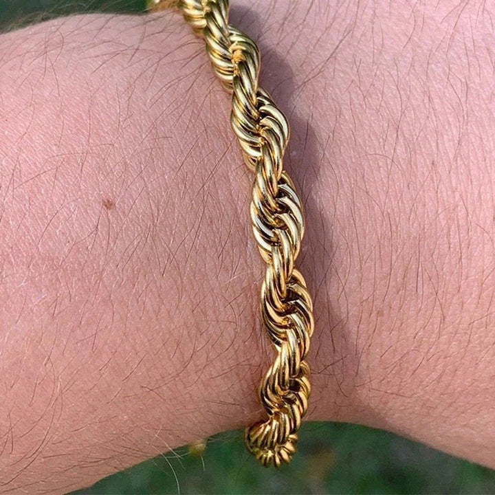 Twisted Rope Chain Bracelet