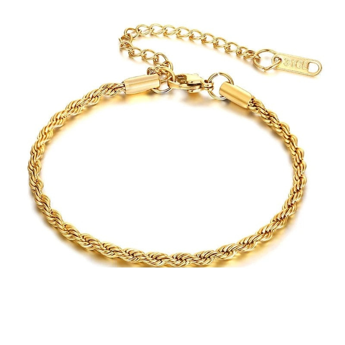 Twisted Rope Chain Bracelet