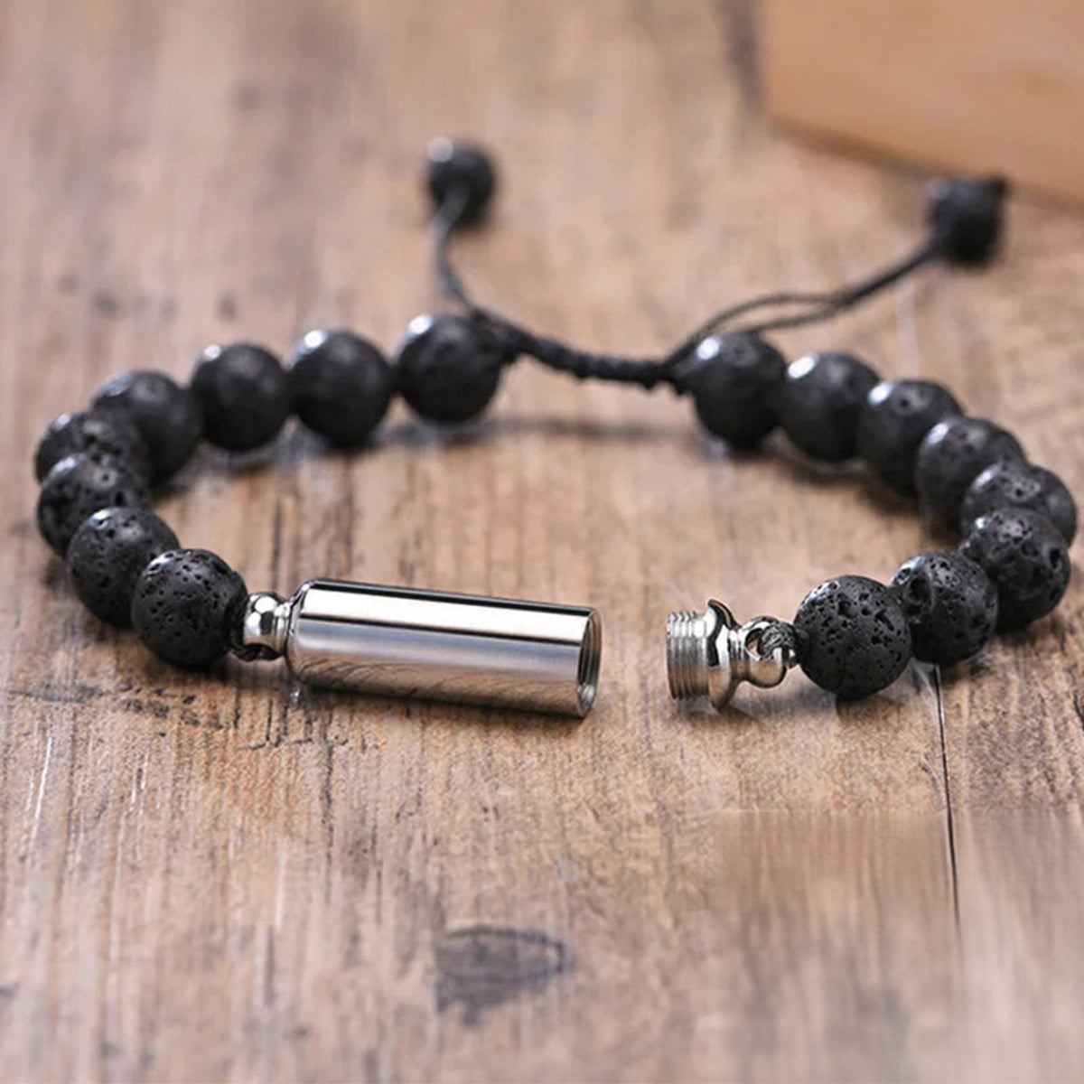 Adjustable Beaded Memorial Urn Bracelet