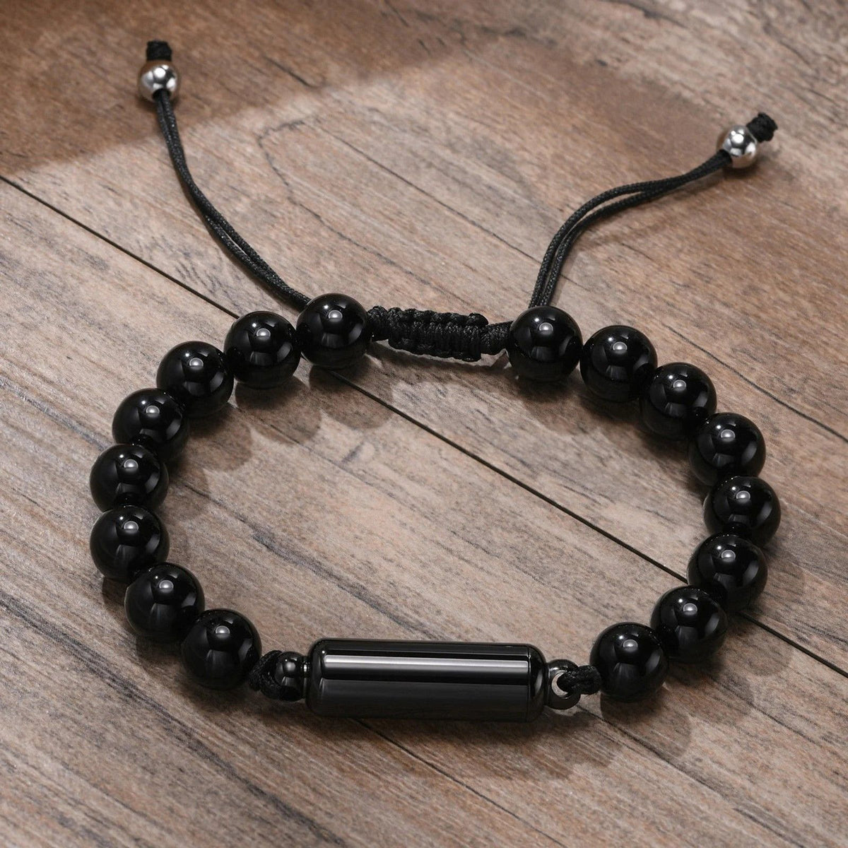 Adjustable Beaded Memorial Urn Bracelet