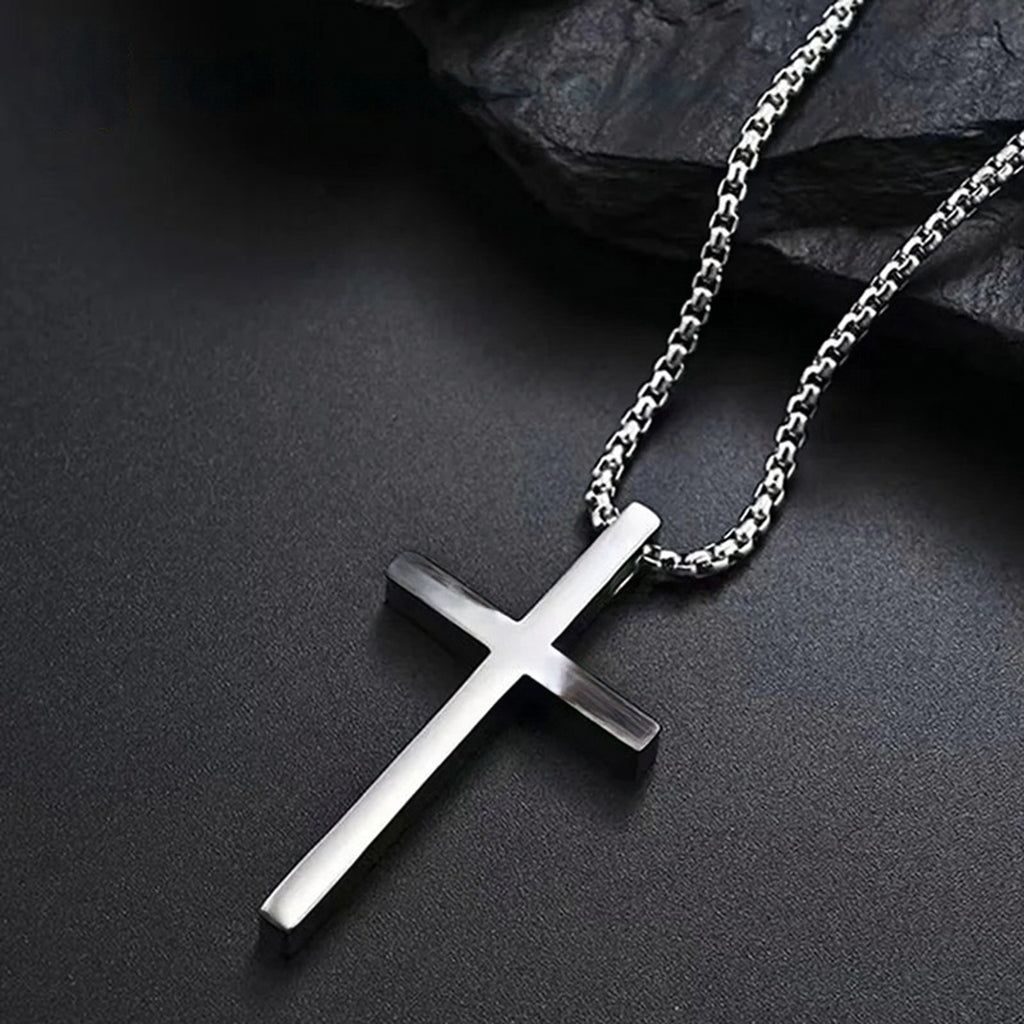 Stainless Steel Cross Pendant Necklace