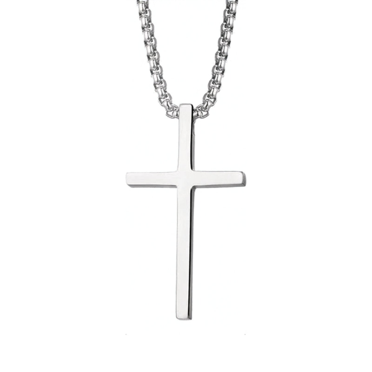 Stainless Steel Cross Pendant Necklace